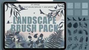 Free Landscape Brush Pack Procreate - Best Free Procreate Brush