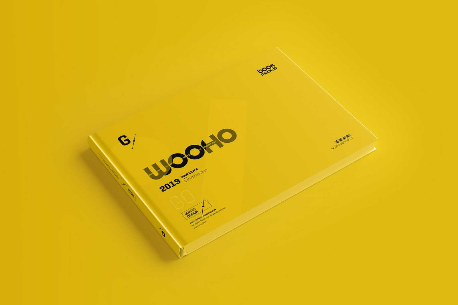 Free Landscape Hardcover Book Mockup