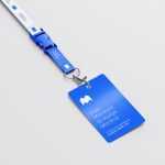 Free Lanyard ID badge mockup PSD
