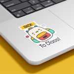 Free Laptop Sticker Mockup
