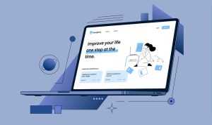 Free Laptop Stylized Mockup PSD Free PSD