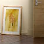Free Large Indoor Poster Wooden Photo Frame Mockup PSD - Free PSD Download Free Large Indoor Poster Wooden Photo Frame Mockup PSD