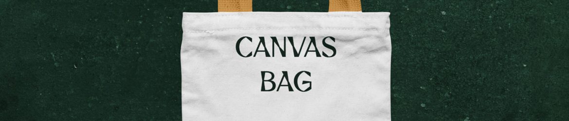 Free Laying Canvas Bag Mockup