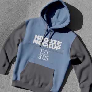 Free Laying Hoodie Mockup