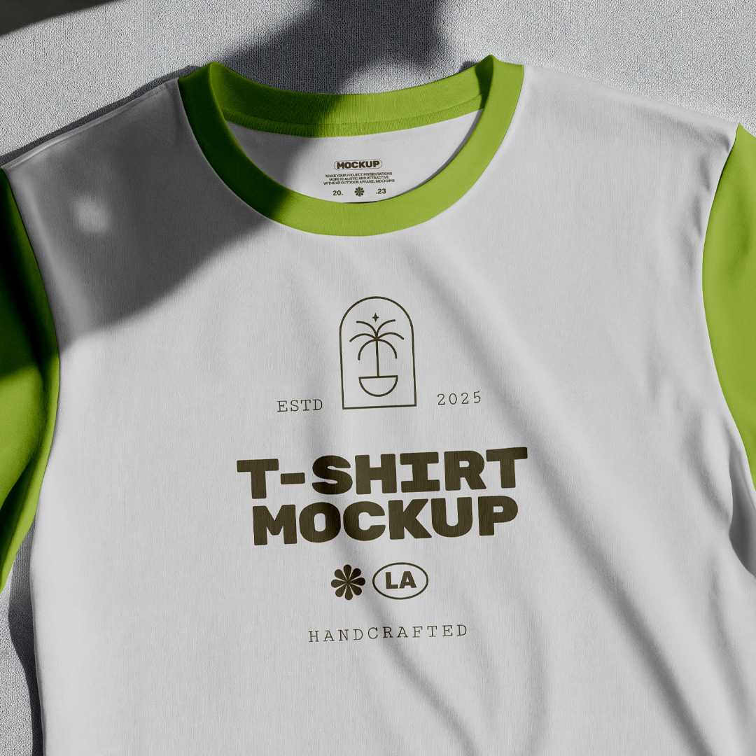 Free Laying T-Shirt Mockup