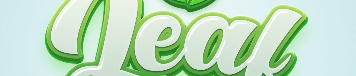 Free Leaf Text Effect PSD