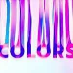 Free Leaking Colors Text Effect PSD