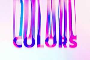 Free Leaking Colors Text Effect PSD