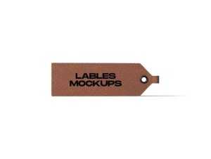 Free Leather Label Tag Mockup PSD