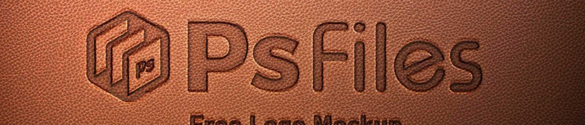 Free Leather Logo Mockup PSD Free Leather Logo Mockup PSD