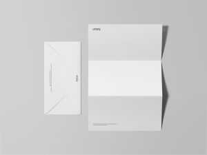 Free Letterhead and Envelope Mockup PSD