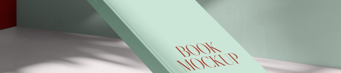 Free Levitating Hardcover Book Mockup