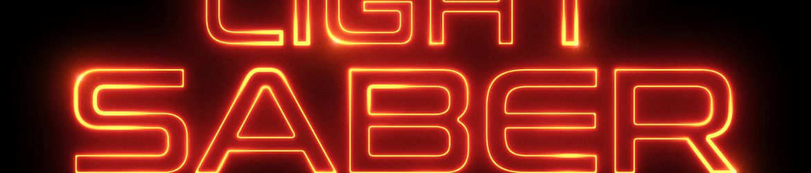 Free Light Saber Text Effect Photoshop PSD
