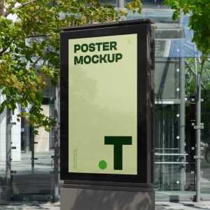 Free Lightbox in the City Mockup
