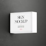 Free Lightbox Sign Mockup
