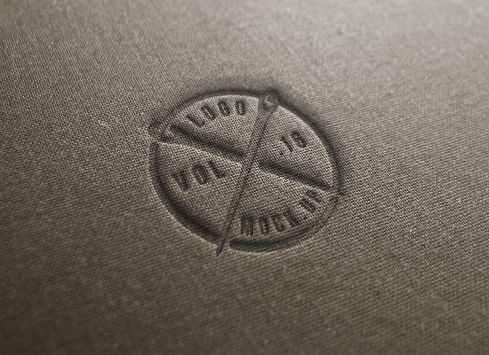 Free Linen Cloth Logo Mockup - Free Photoshop Files | PsFiles