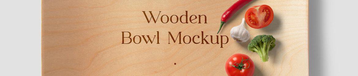 Free Logo Branding Deep Wooden Bowl Mockup PSD - Free Mock-Ups | PsFiles