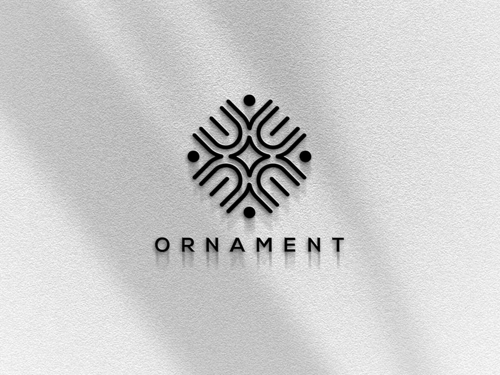 Free Logo On Wall Mockup PSD