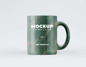 Free Logo Placing Coffee Mug Mockup PSD