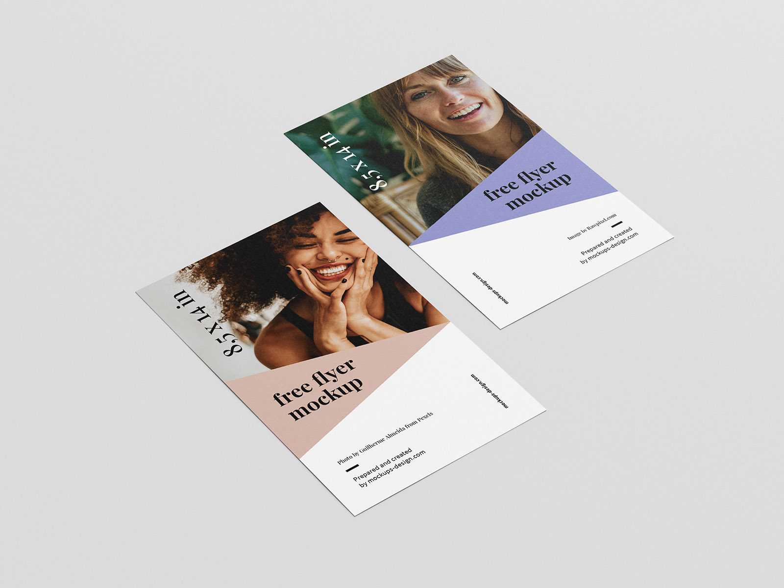 Free Long Flyer Mockups 5 PSD Set