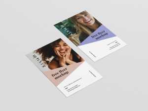 Free Long Flyer Mockups 5 PSD Set
