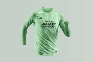 Free Long Sleeve Jersey Mockup