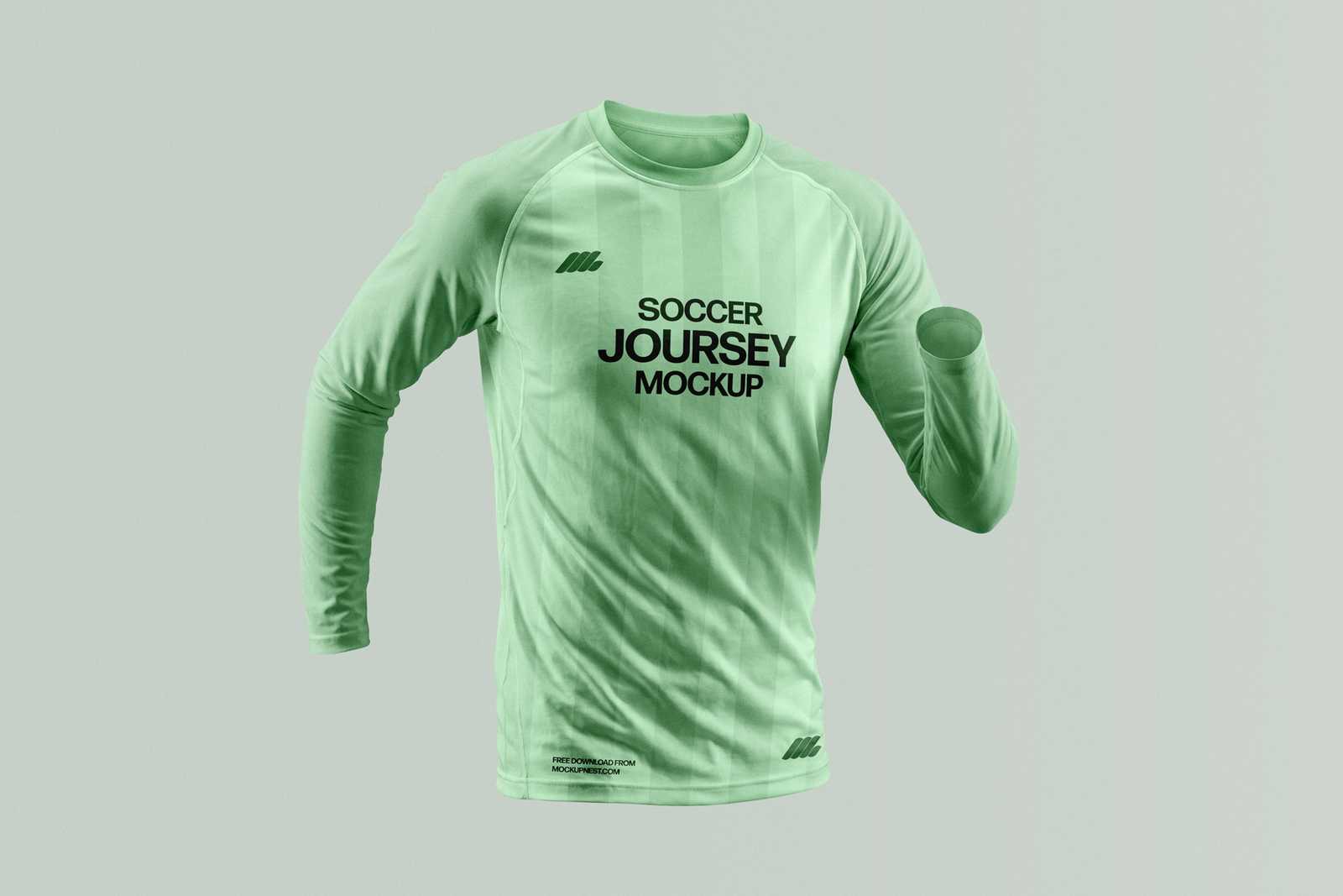 Free Long Sleeve Jersey Mockup