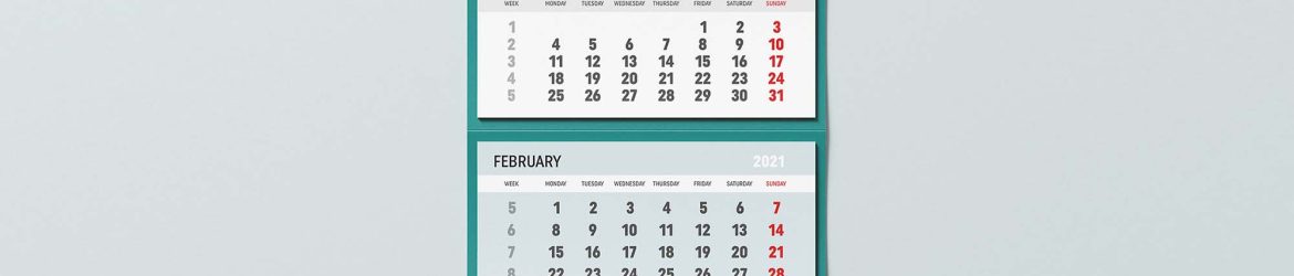 Free Long Wall Calendar Mockup 2 PSD - Free PsFiles
