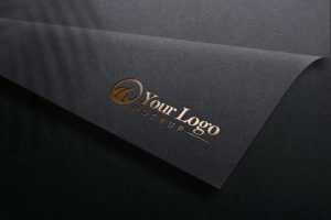 Free Luxury Gold Logo Mockup PSD