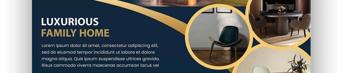 Free Luxury Real Estate Flyer PSD Template – Home for Sale Design