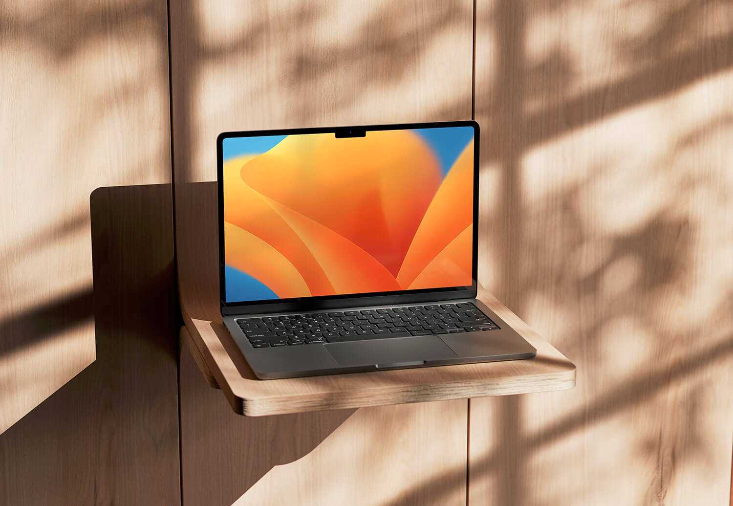 Free M2 Chip Model MacBook Air 2023 Mockup PSD