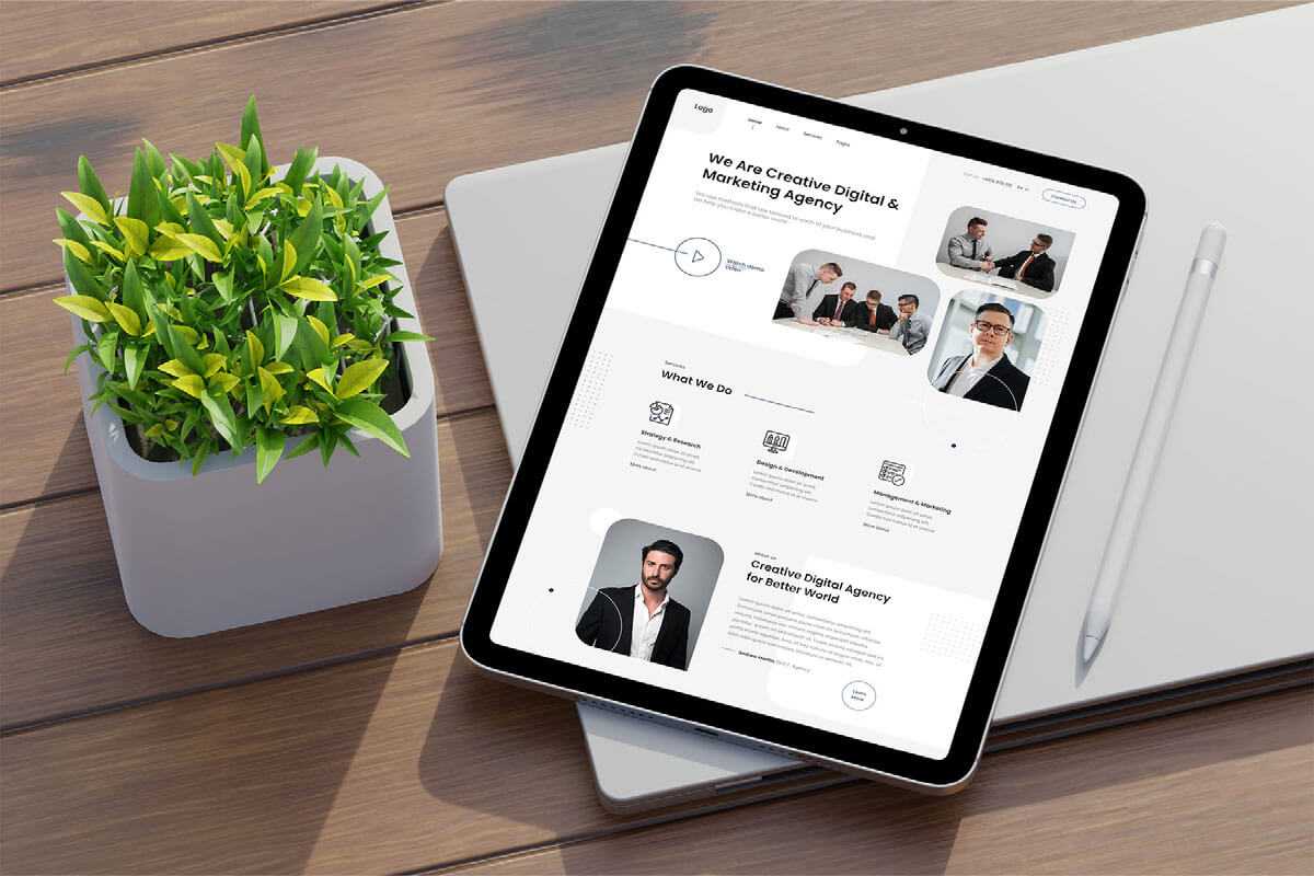 Free M3 iPad Air Mockup PSD