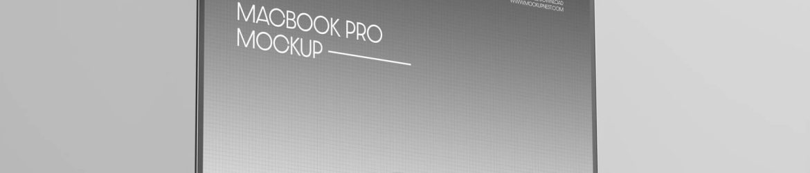 Free M4 MacBook Pro Mockup PSD