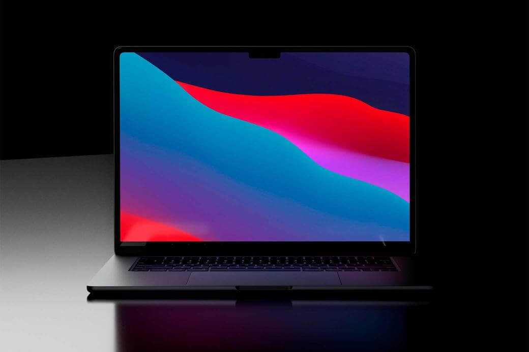 Free MacBook Air Mockup PSD