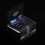 Free MacBook Covered by Long Wrinkled Scroll Screen Mockup PSD