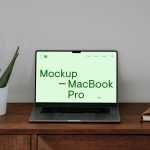 Free MacBook on Dresser Mockup