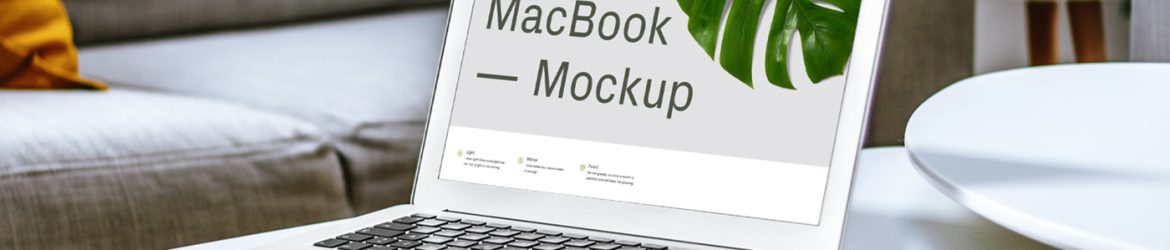 Free MacBook On Table Mockup Free MacBook On Table Mockup