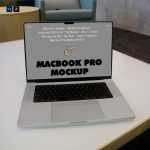 Free MacBook Pro in Office Mockup