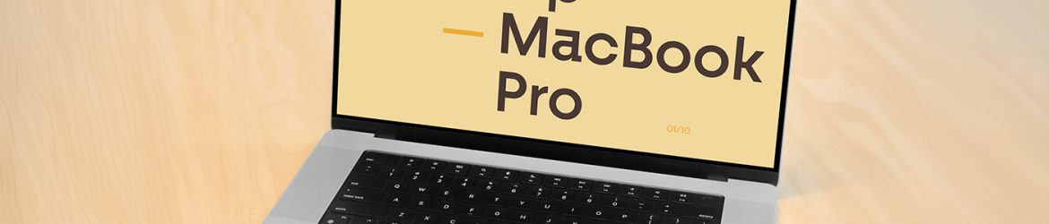 Free MacBook Pro in Office Mockup