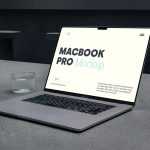 Free MacBook Pro Laying On Concrete Mockup - Free PSD Download Free MacBook Pro Laying On Concrete Mockup