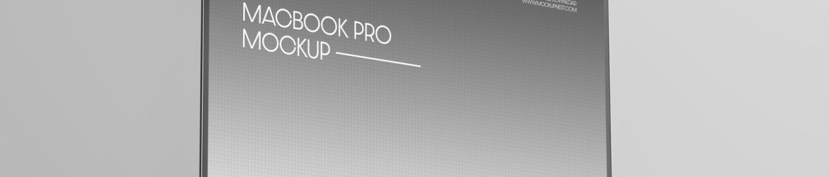 Free Macbook Pro Mockup On Podium