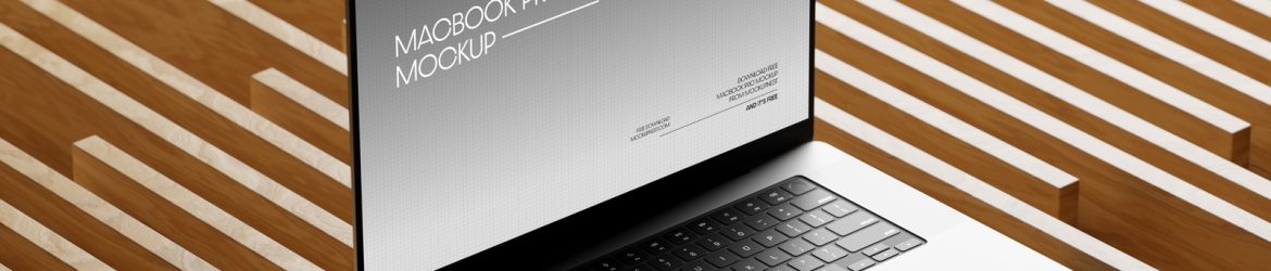 Free Macbook Pro Mockup On Wood