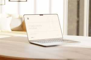 Free Macbook Pro Mockup PSD 3 view