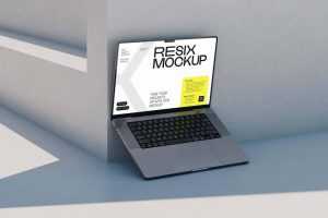 Free MacBook Pro Mockup PSD