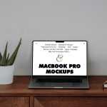 Free MacBook Pro on Desk Mockup - Free PSD Download Free MacBook Pro on Desk Mockup