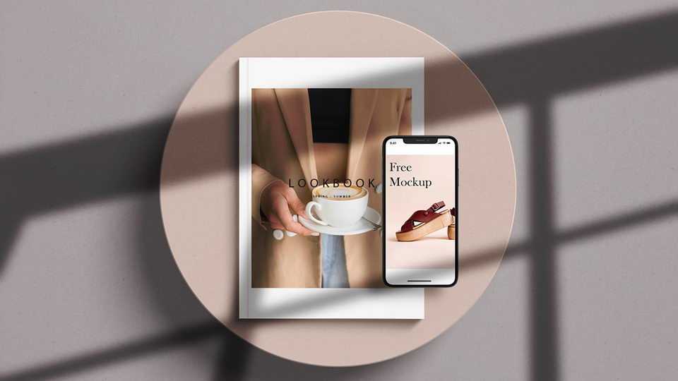 Free Magazine Cover and iPhone Mockup