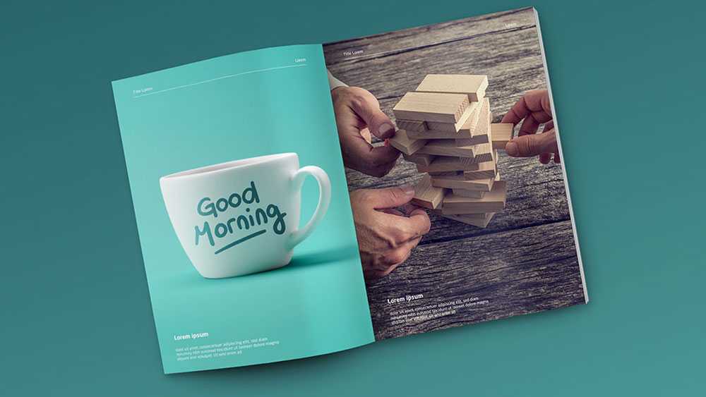 Free Magazine Mockup 4 PSD File