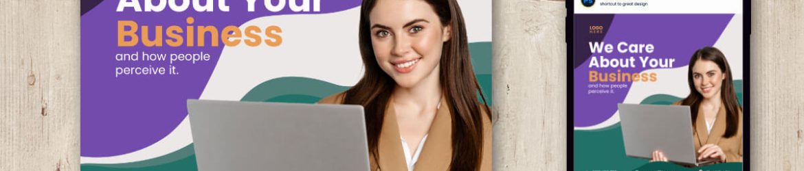 Free Marketing Business Instagram Post PSD Template