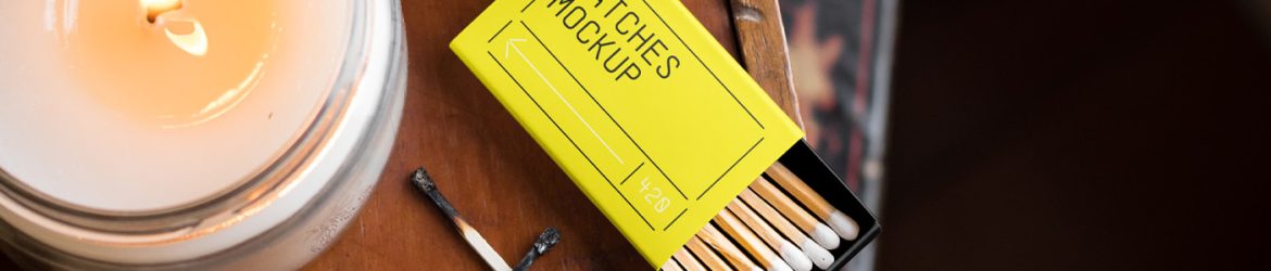 Free Matches Box Mockup