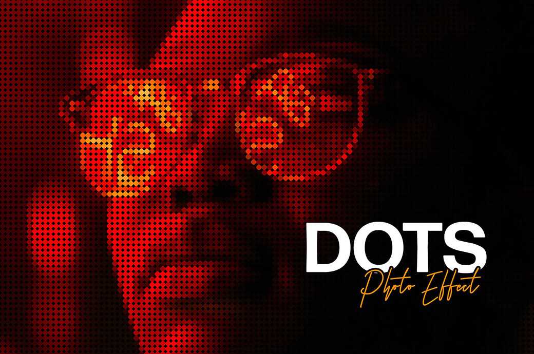 Free Matrix Dot Photoshop Effect PSD file - Best PsFiles